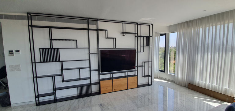 ספרית סלון מעוצבת